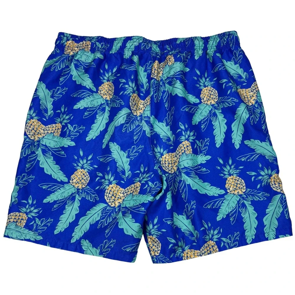 Abercrombie & Fitch Swim Trunks Shorts Mens Pineapple Print Beach‎ Hawaii Large